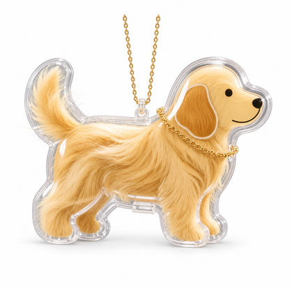 Llavero para Pelo de Mascota – Colgante Recuerdo con Forma de Perro